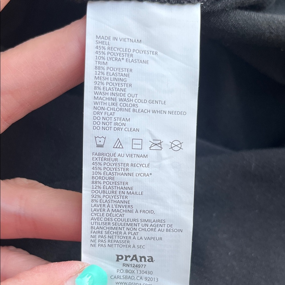 Like new Prana Black dress with built-in bra - Picture 11 of 14